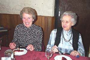 Ann Smith with Mildred Cockram, a past WI County Chairman